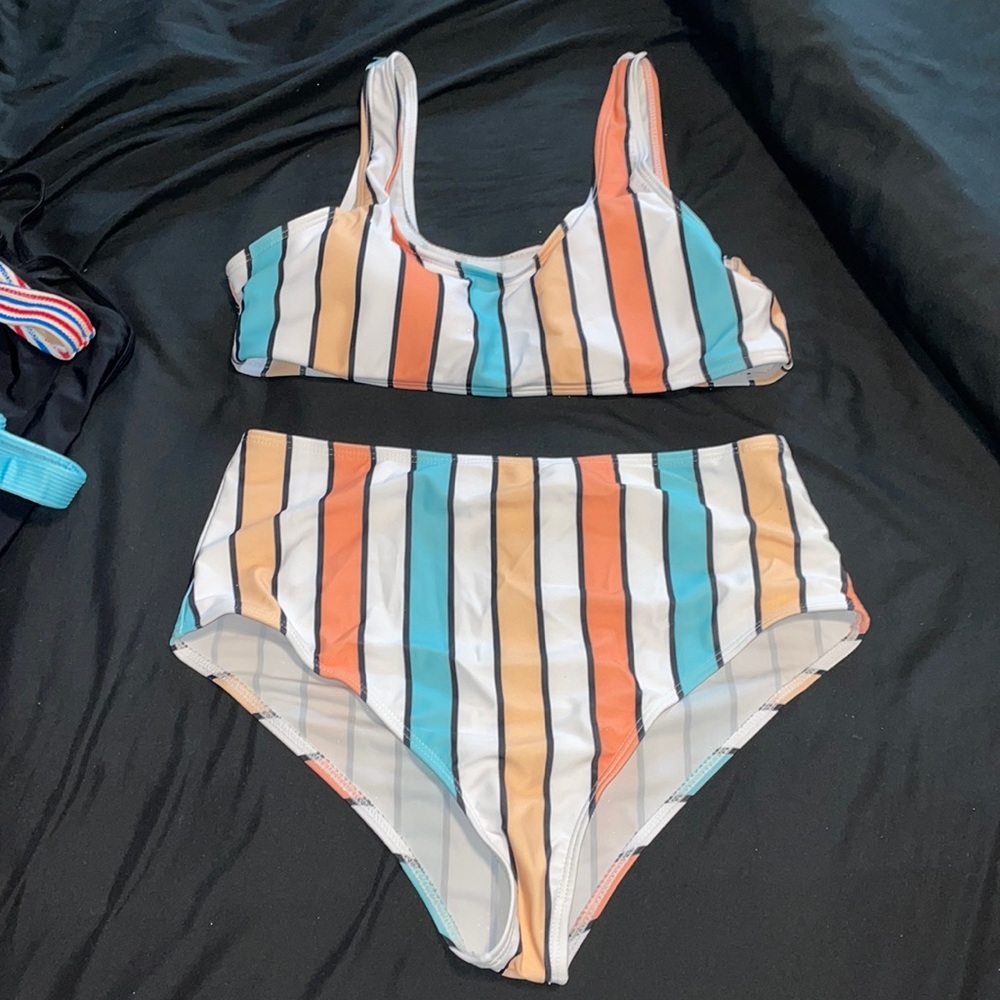 Striped bikini